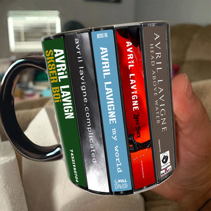 Avril Lavigne Albums Cassette Collection Retro Accent Mug