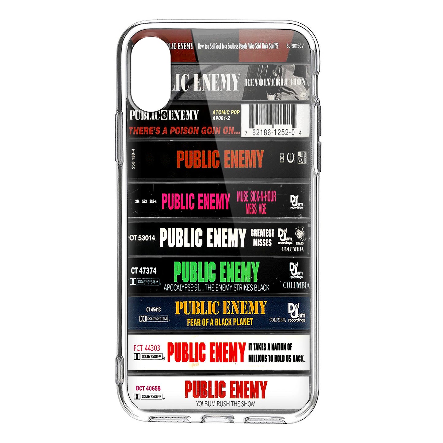 Public Enemy Albums Cassette Collection Retro Phone Case