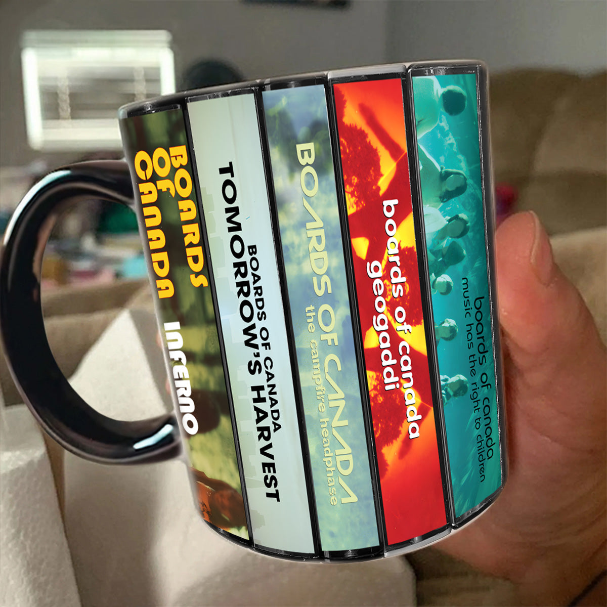 Boards of Canada Albums Cassette Collection Retro Accent Mug