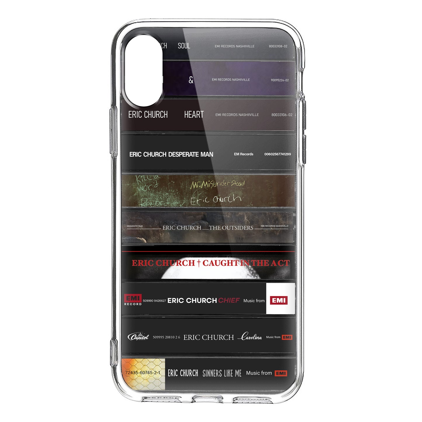 Eric Church Albums Cassette Collection Retro Phone Case