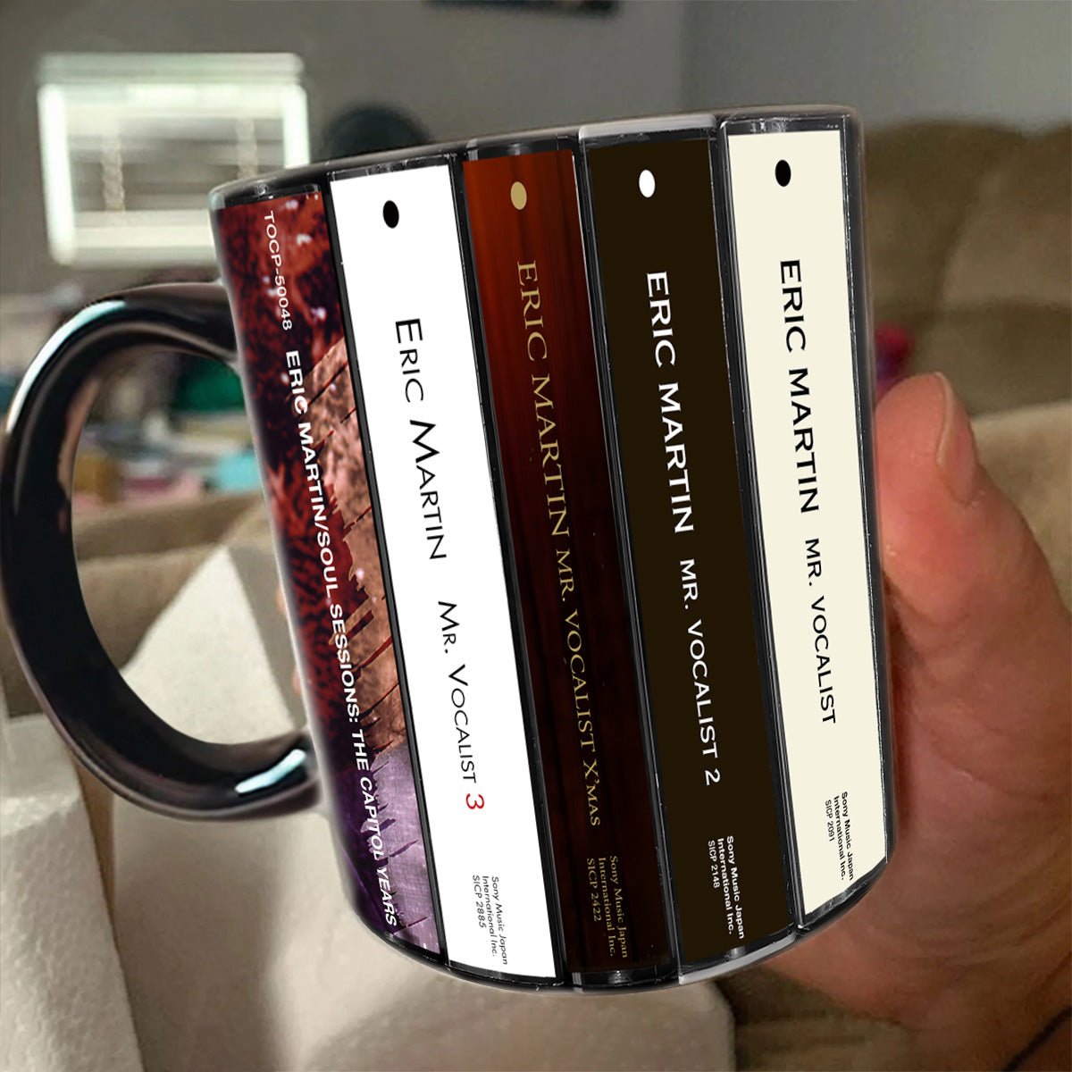 Eric Martin Albums Cassette Collection Retro Accent Mug