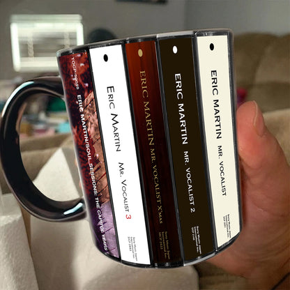 Eric Martin Albums Cassette Collection Retro Accent Mug