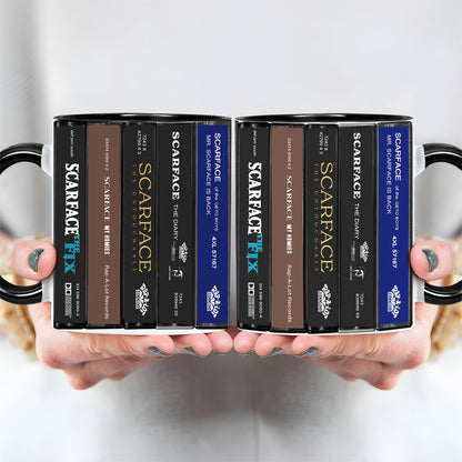 Scarface Albums Cassette Collection Retro Accent Mug