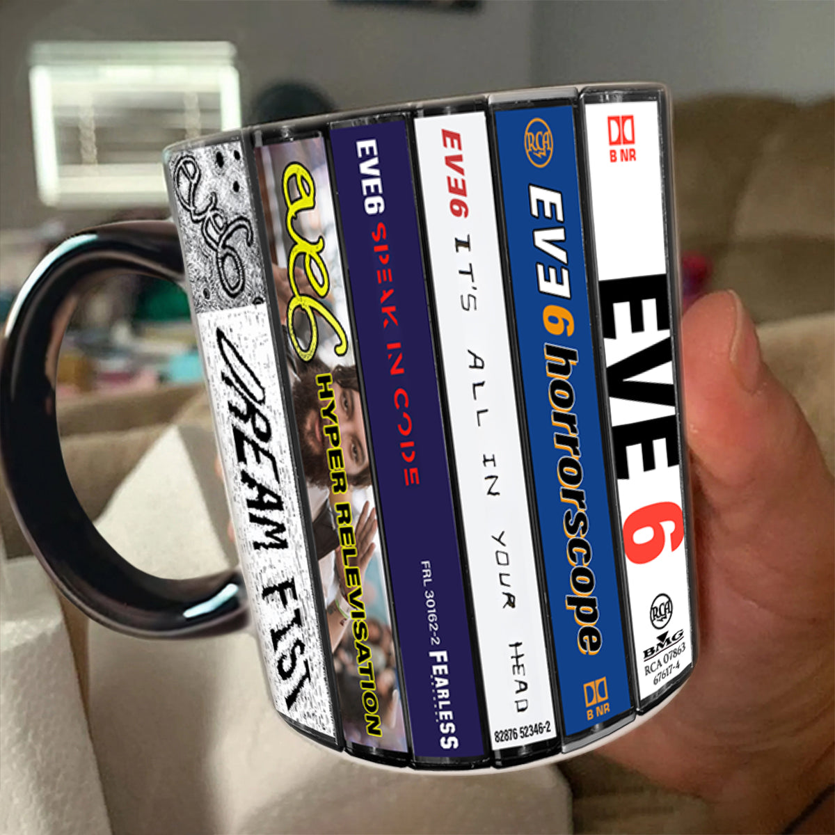 Eve 6 Albums Cassette Collection Retro Accent Mug