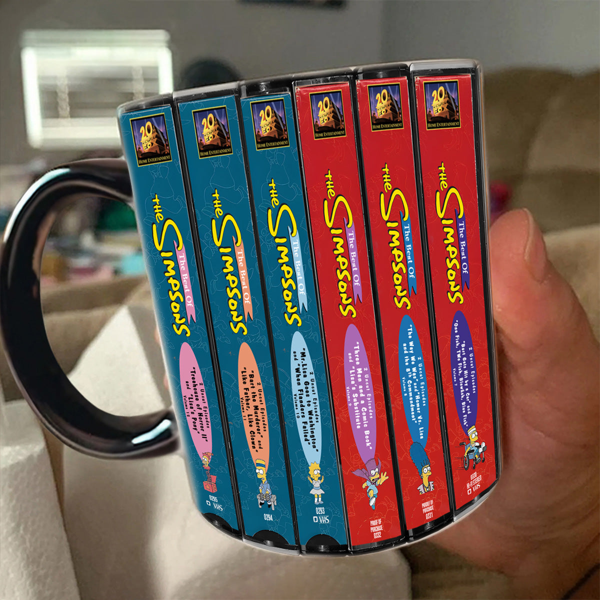 The Best of The Simpsons VHS Collection Nostalgia Mug
