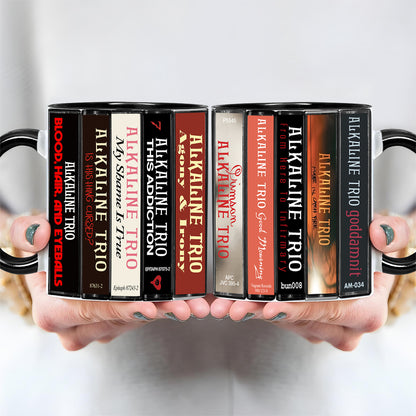 Alkaline Trio Albums Cassette Collection Retro Accent Mug