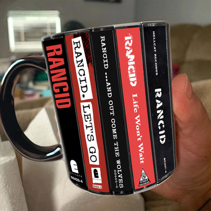 Rancid Albums Cassette Collection Retro Accent Mug