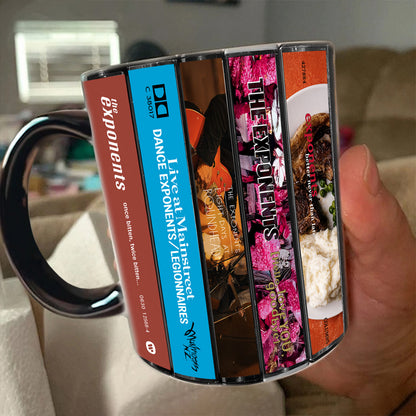 The Exponents Albums Cassette Collection Retro Accent Mug