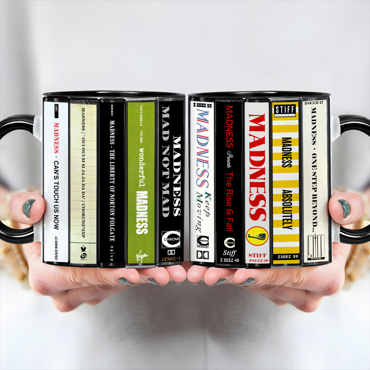 Madness Albums Cassette Collection Retro Accent Mug