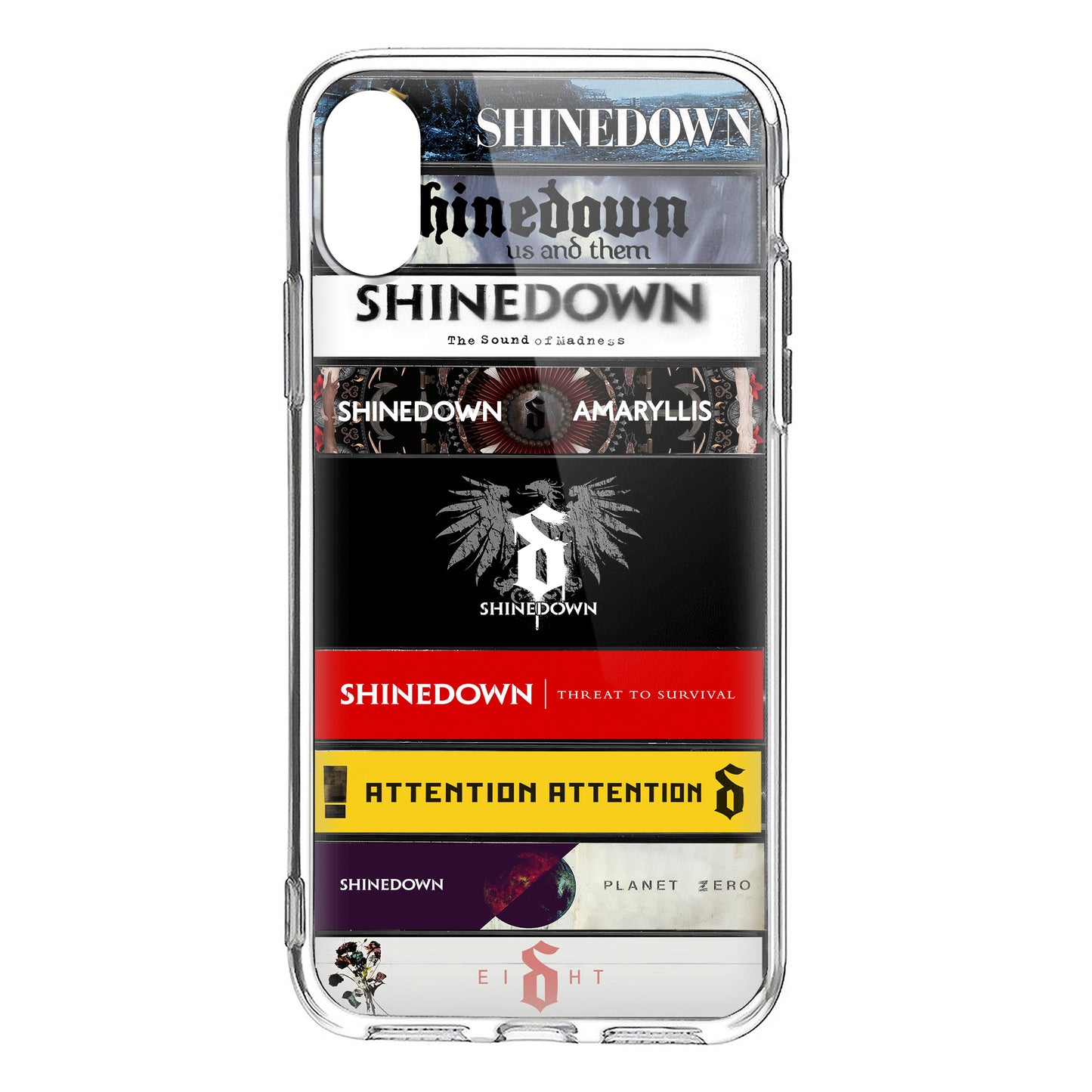 Shinedown Albums Cassette Collection Retro Phone Case - Logo Version