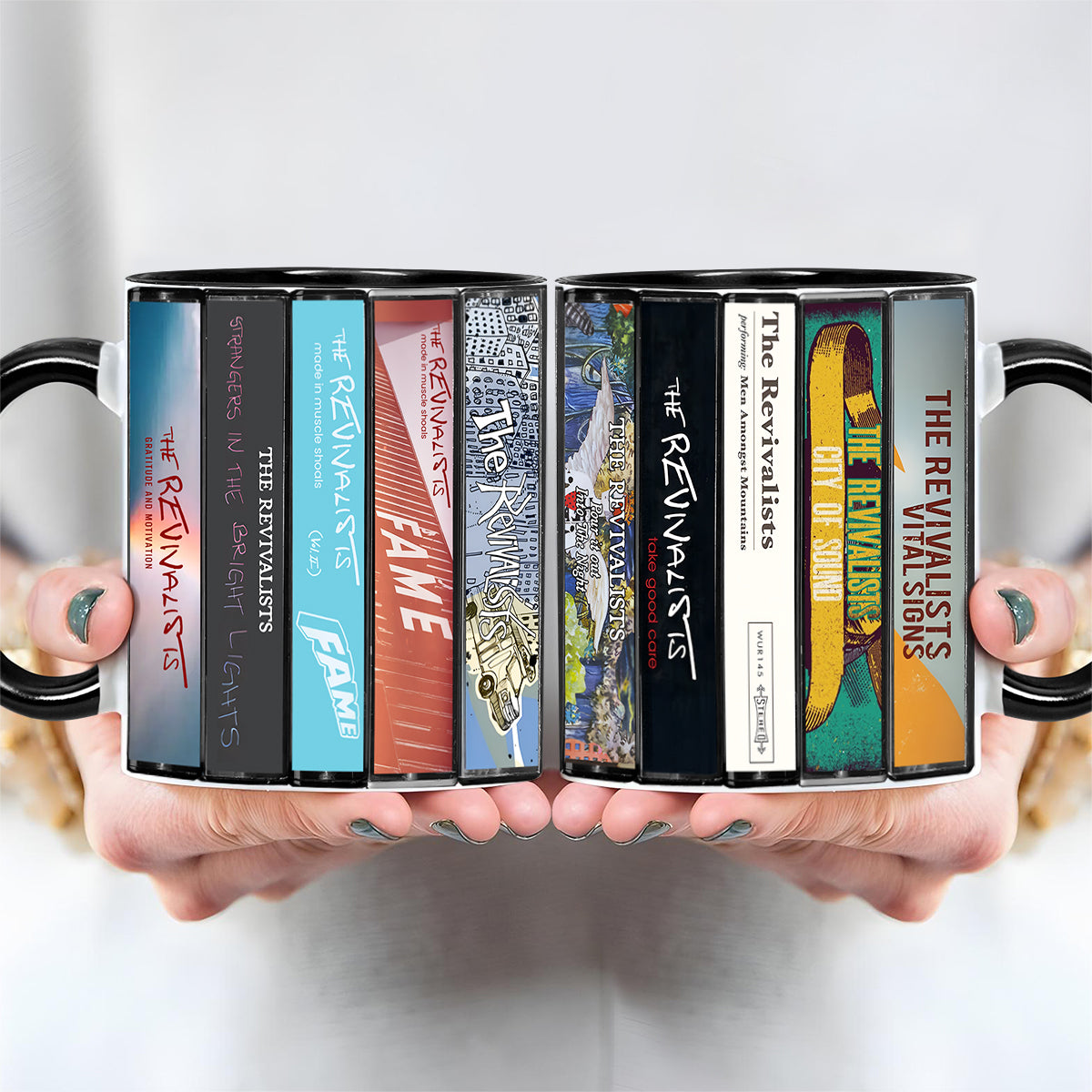 The Revivalists Albums Cassette Collection Retro Accent Mug