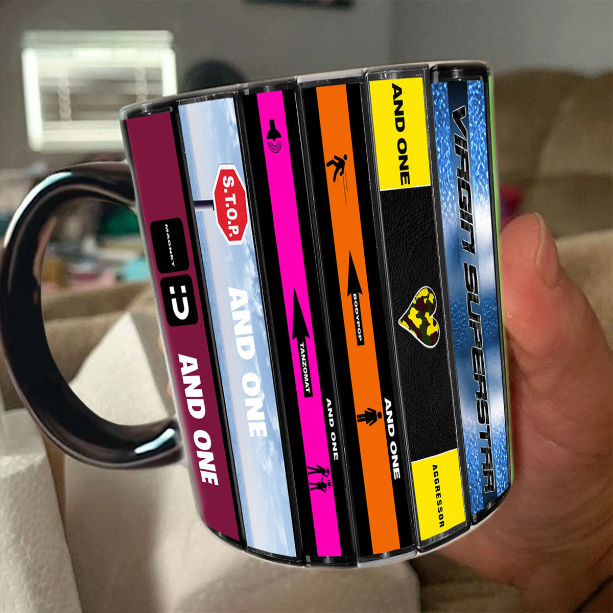And One Albums Cassette Collection Retro Accent Mug