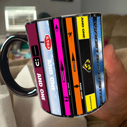 And One Albums Cassette Collection Retro Accent Mug