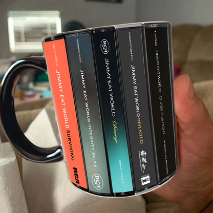 Jimmy Eat World Albums Cassette Collection Retro Accent Mug