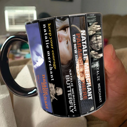 Natalie Merchant Albums Cassette Collection Retro Accent Mug