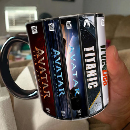 James Cameron VHS Movies Collection Accent Mug