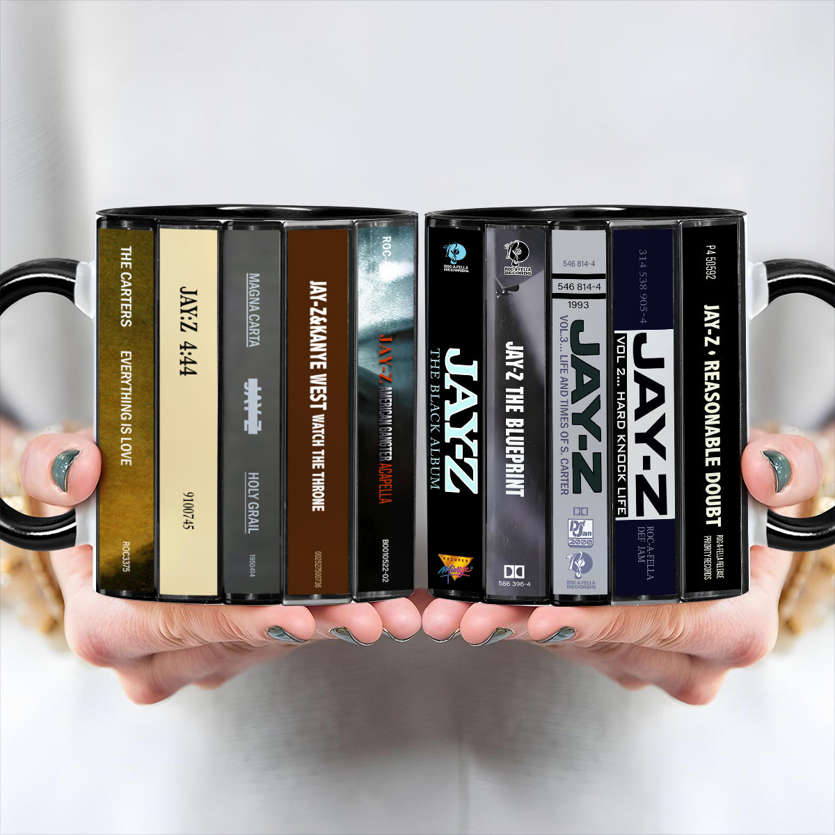 JayZ Albums Cassette Collection Retro Accent Mug