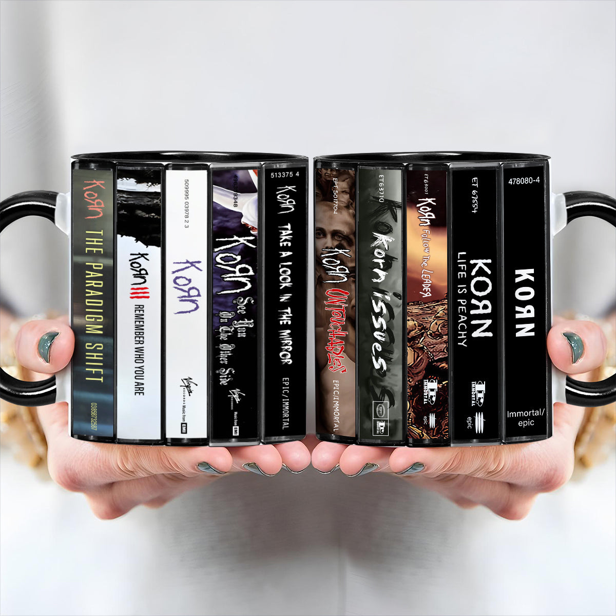 Korn Albums Cassette Retro Collection Accent Mug