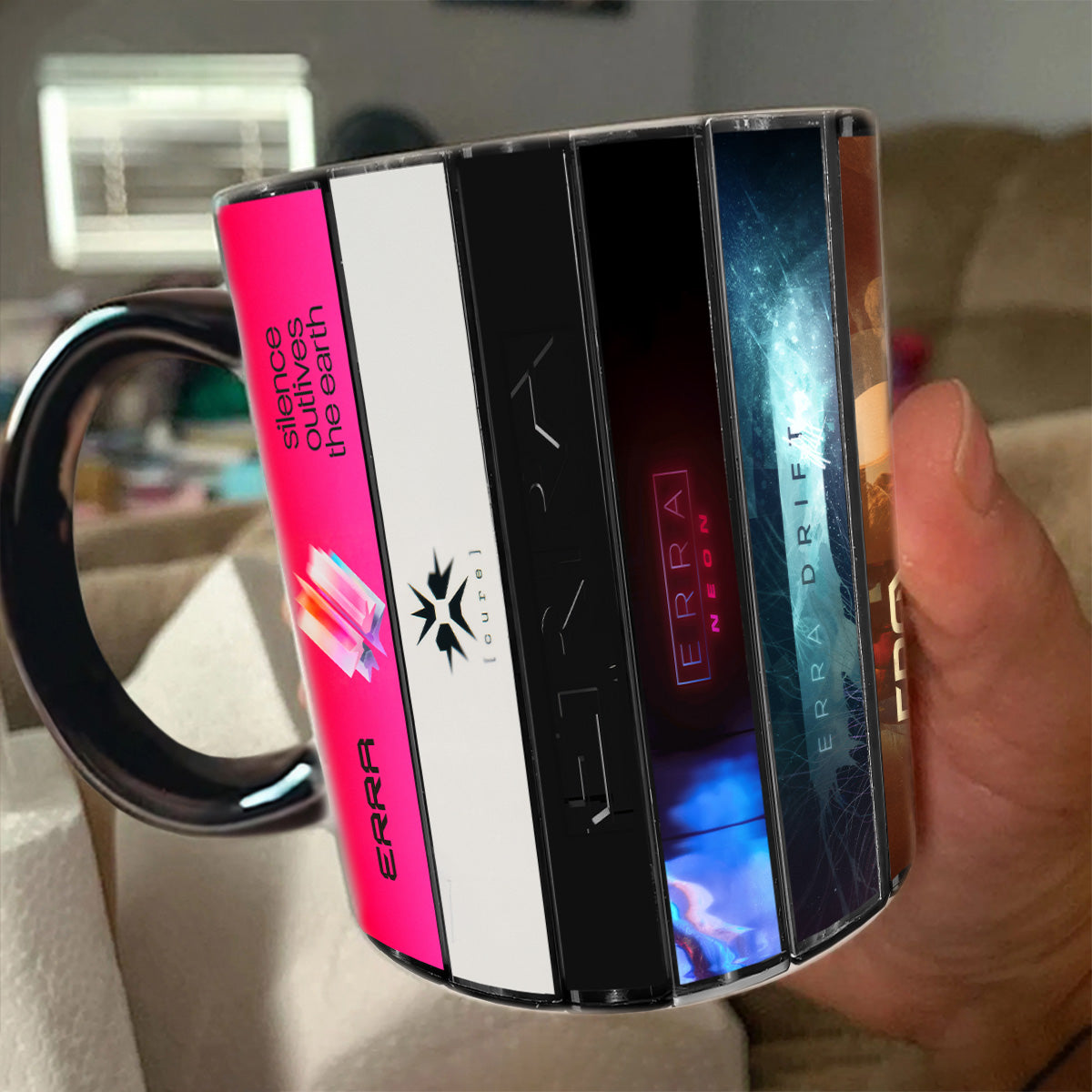ERRA Albums Cassette Collection Retro Accent Mug