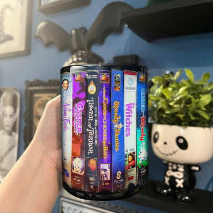 VHS Tape 90s Kids Nostalgic Movies Black Mug