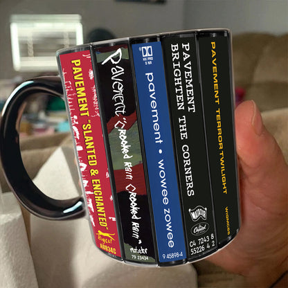 Pavement Albums Cassette Collection Retro Accent Mug