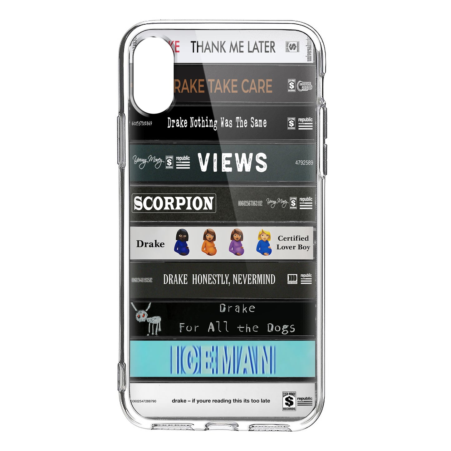 Drake Albums Cassette Collection Retro Phone Case
