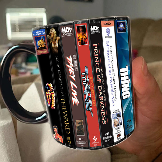 VHS Tape John Carpenter Movies Nostalgic Accent Mug