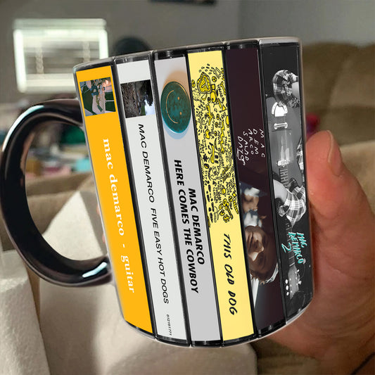 Mac DeMarco Albums Cassette Collection Retro Accent Mug