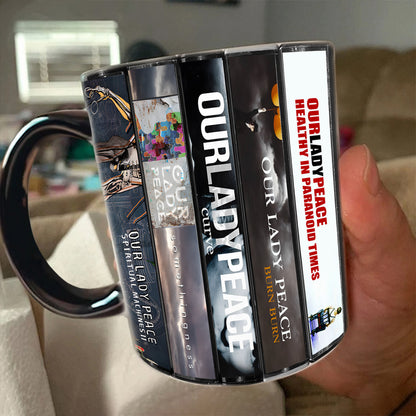 Our Lady Peace Albums Cassette Collection Retro Accent Mug