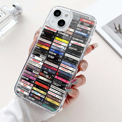 Classic New Wave & Electronic Albums Cassette Collection Retro Phone Case