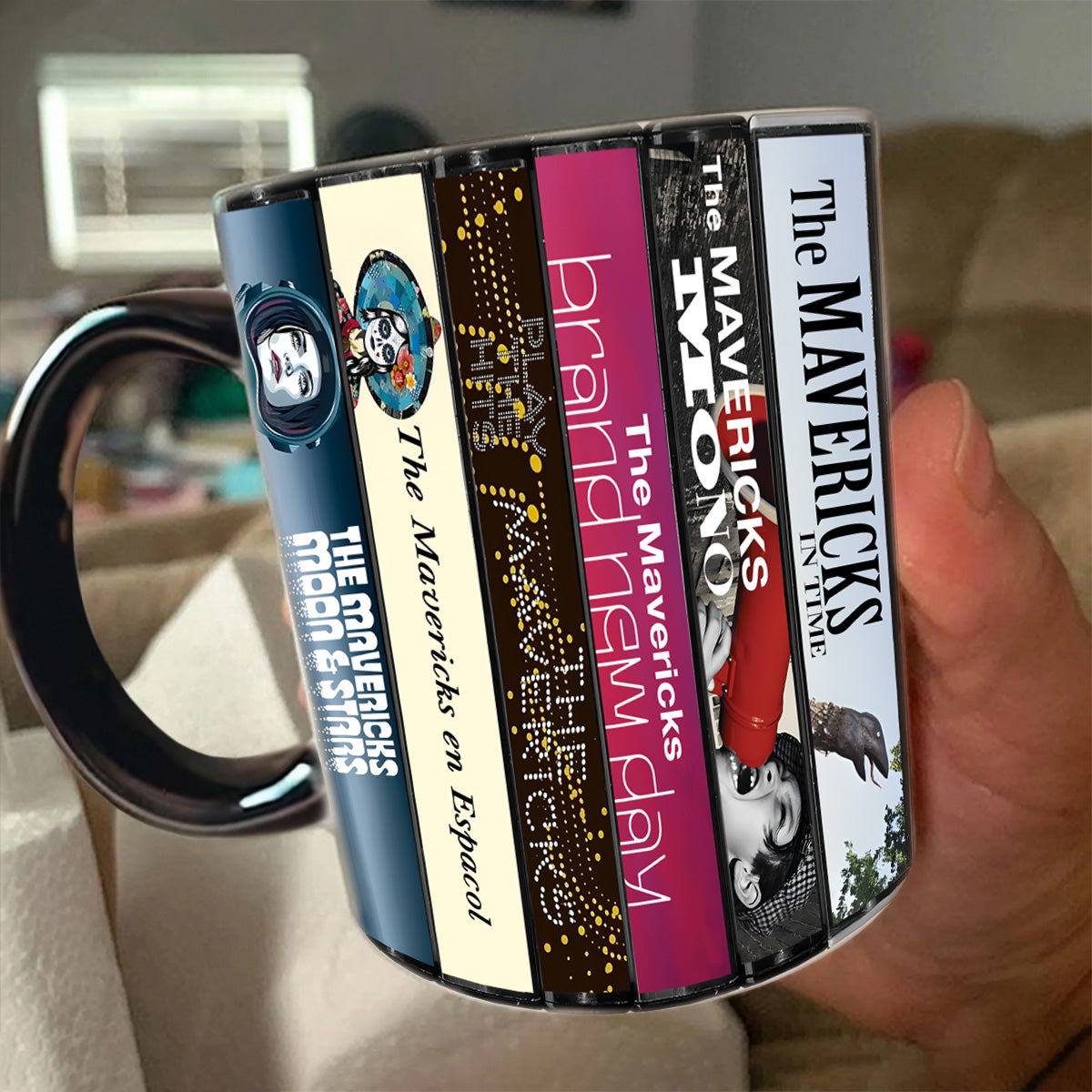 The Mavericks Albums Cassette Collection Retro Accent Mug