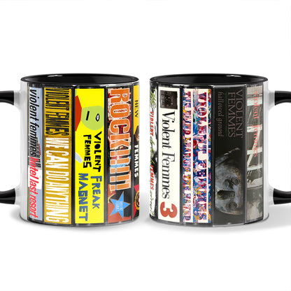 Violent Femmes Albums Cassette Collection Retro Accent Mug