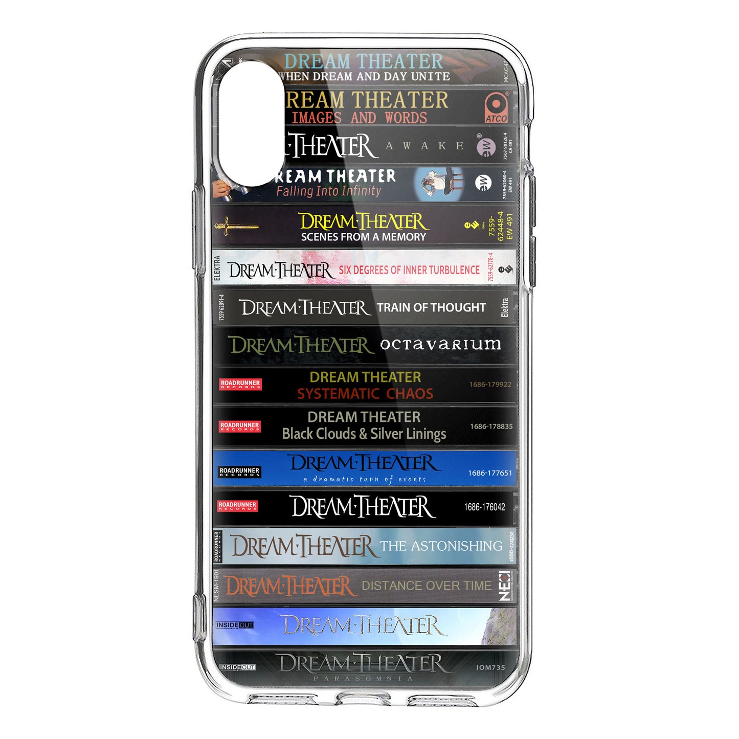 Dream Theater Albums Cassette Collection Retro Phone Case