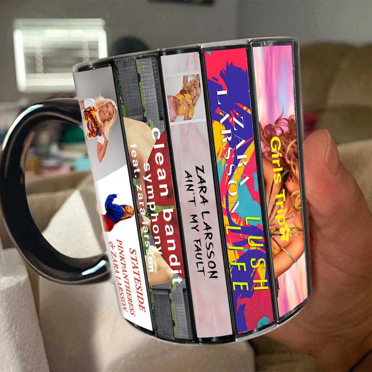 Zara Larsson Albums Cassette Collection Retro Accent Mug