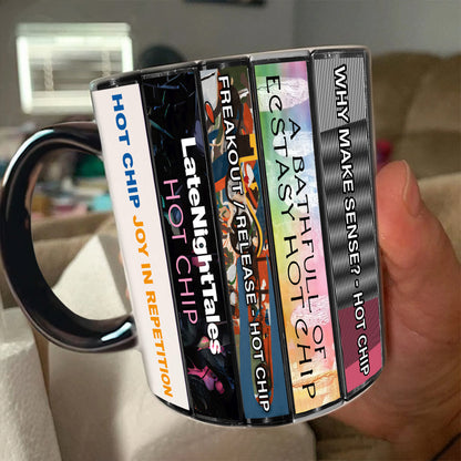 Hot Chip Albums Cassette Collection Retro Accent Mug