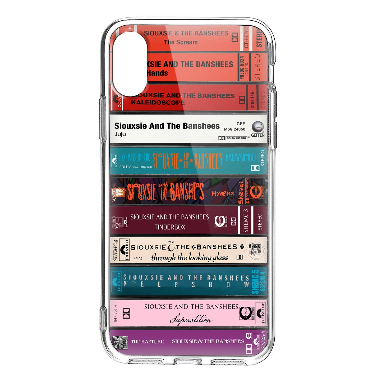 Siouxsie and the Banshees Albums Cassette Collection Retro Phone Case