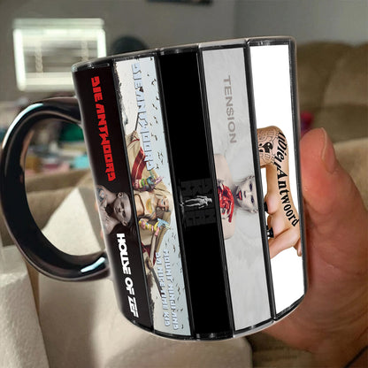 Die Antwoord Albums Cassette Collection Retro Accent Mug