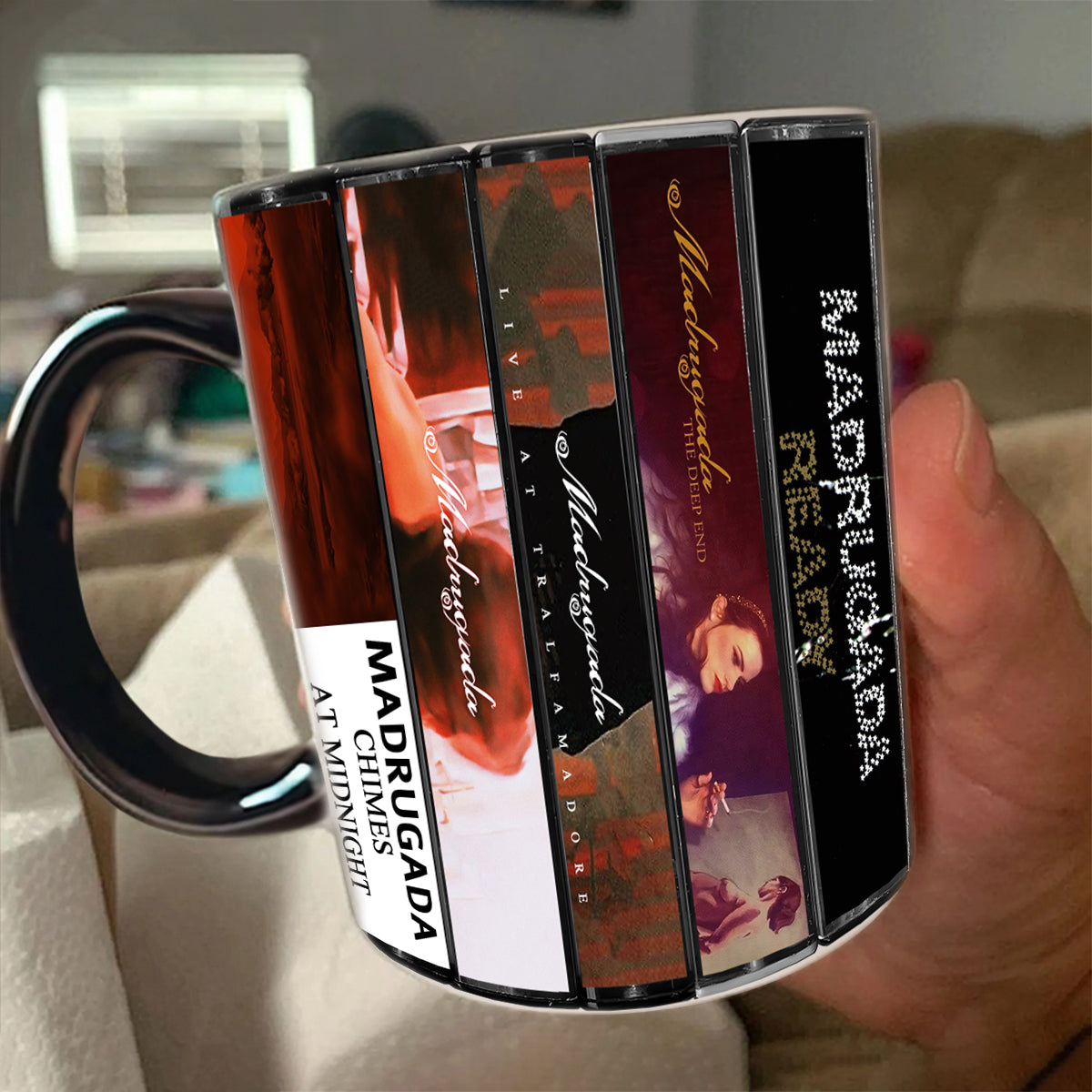 Madrugada Albums Cassette Collection Retro Accent Mug