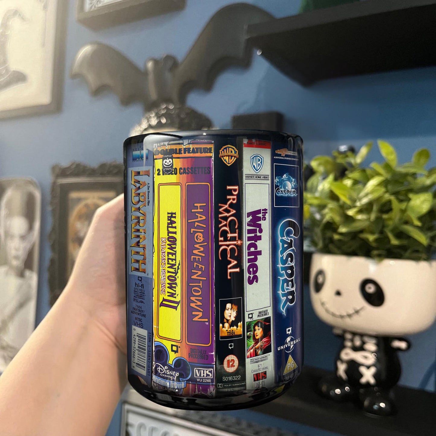 Throwback VHS Tape Cult Classic Movies Retro Nostalgic Black Mug