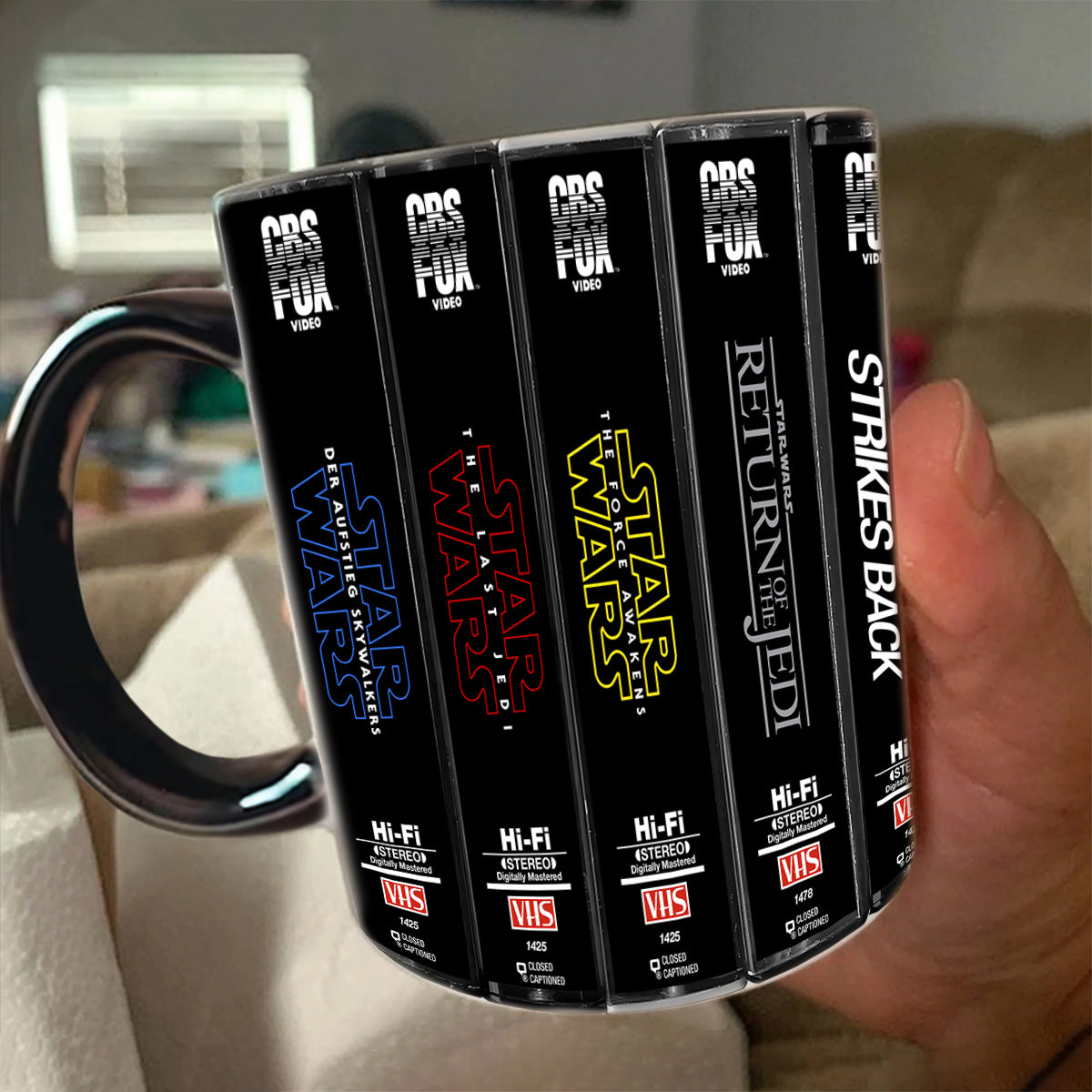 Retro VHS Star Wars Series Movies Collection Accent Mug