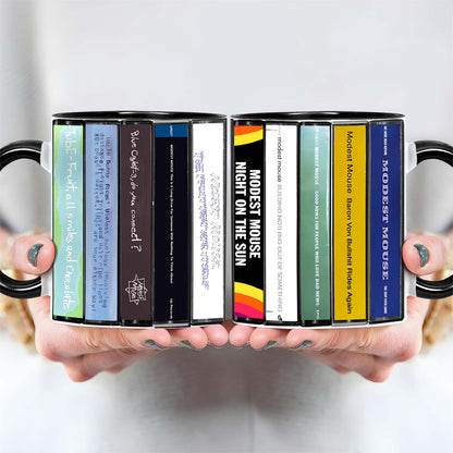 Modest Mouse Albums Cassette Collection Retro Accent Mug