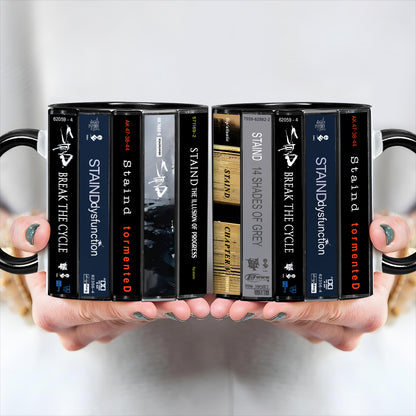 Staind Albums Cassette Collection Retro Accent Mug