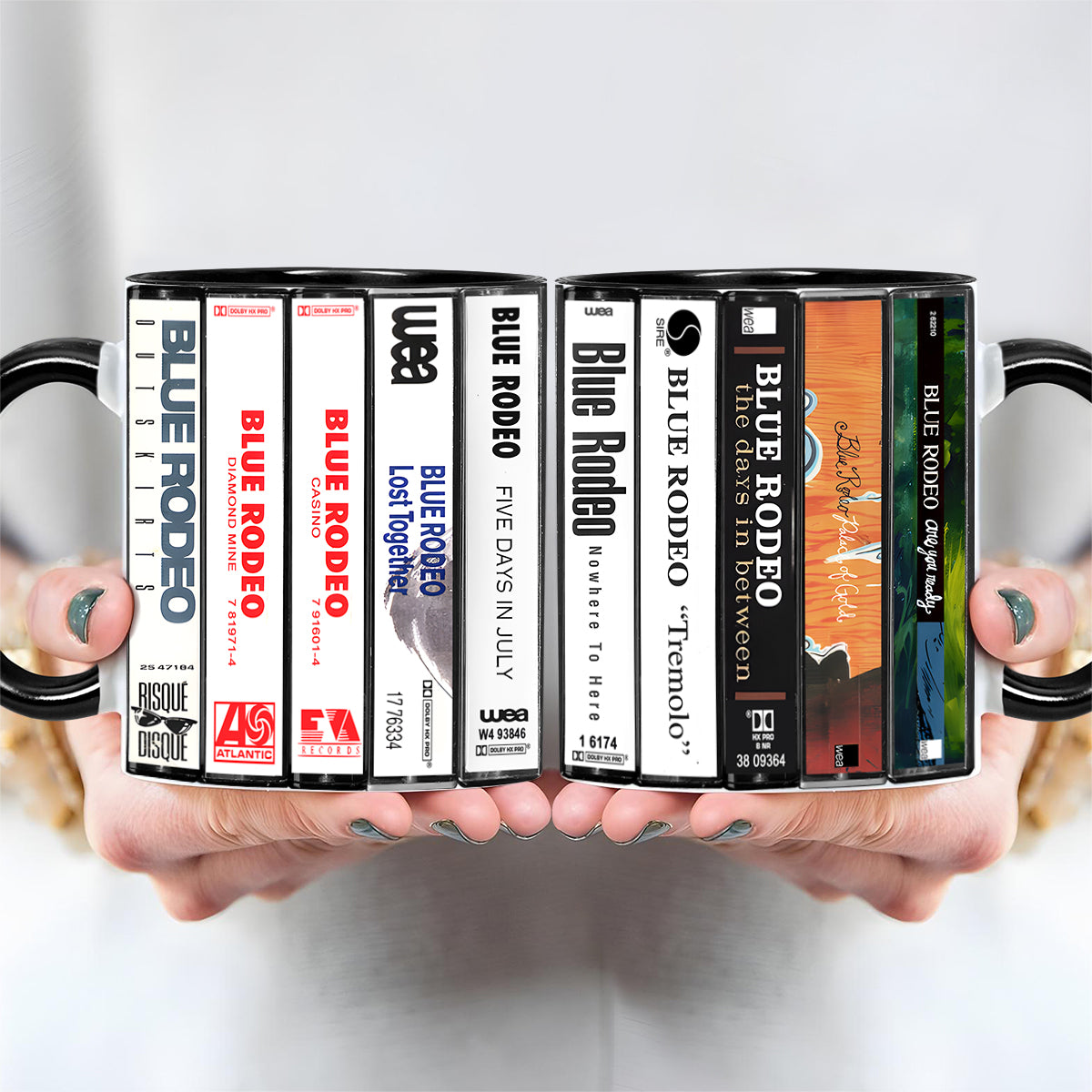 Blue Rodeo Albums Cassette Collection Retro Accent Mug