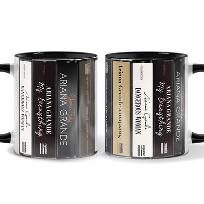 Ariana Grande Albums Cassette Collection Retro Accent Mug