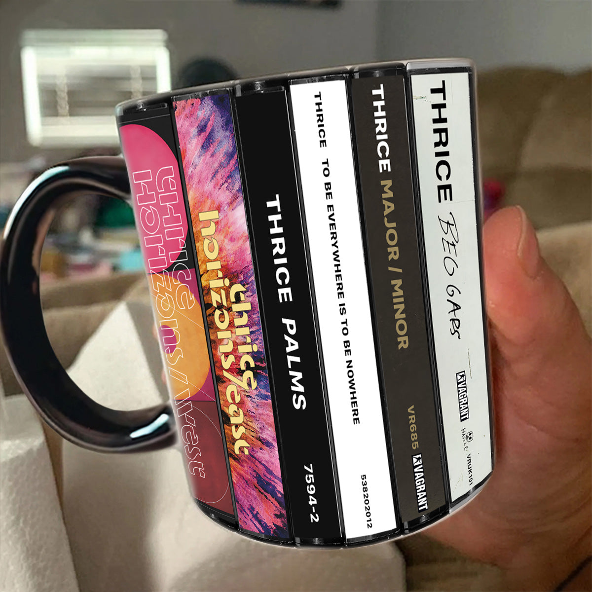 Thrice Albums Cassette Collection Retro Accent Mug