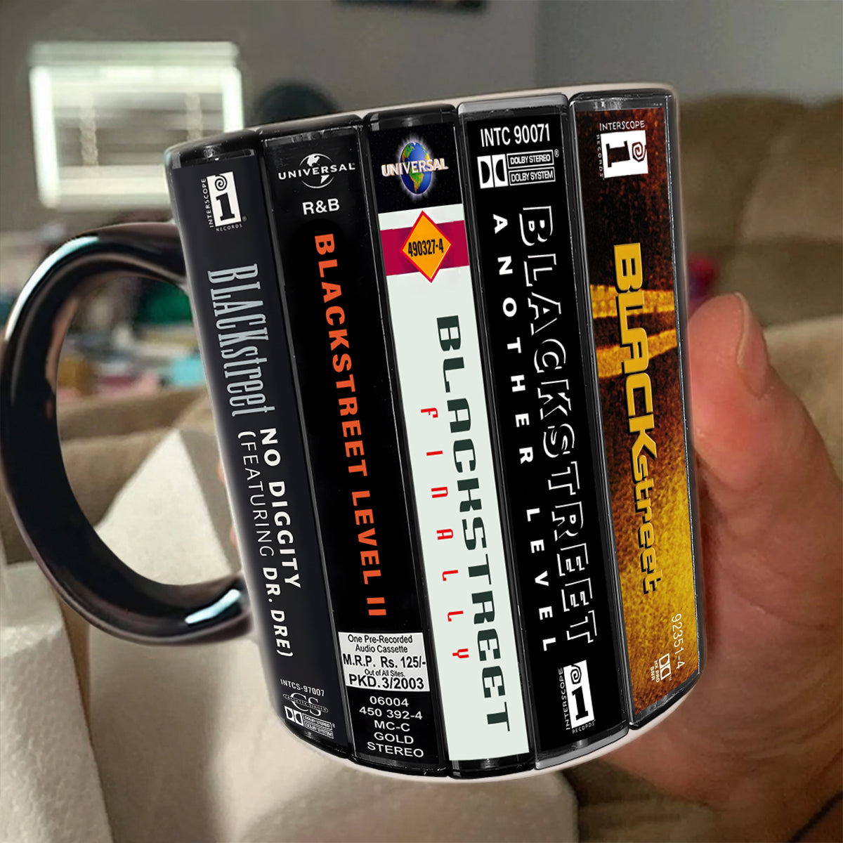 BLACKstreet Albums Cassette Collection Retro Accent Mug