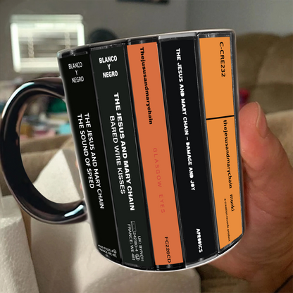The Jesus and Mary Chain Albums Cassette Collection Retro Accent Mug