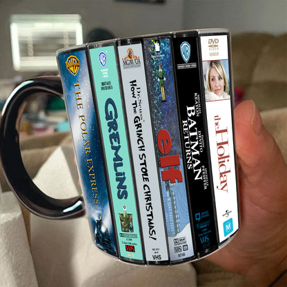 Spirit of the Holiday Season VHS Movies Collection Accent Mug