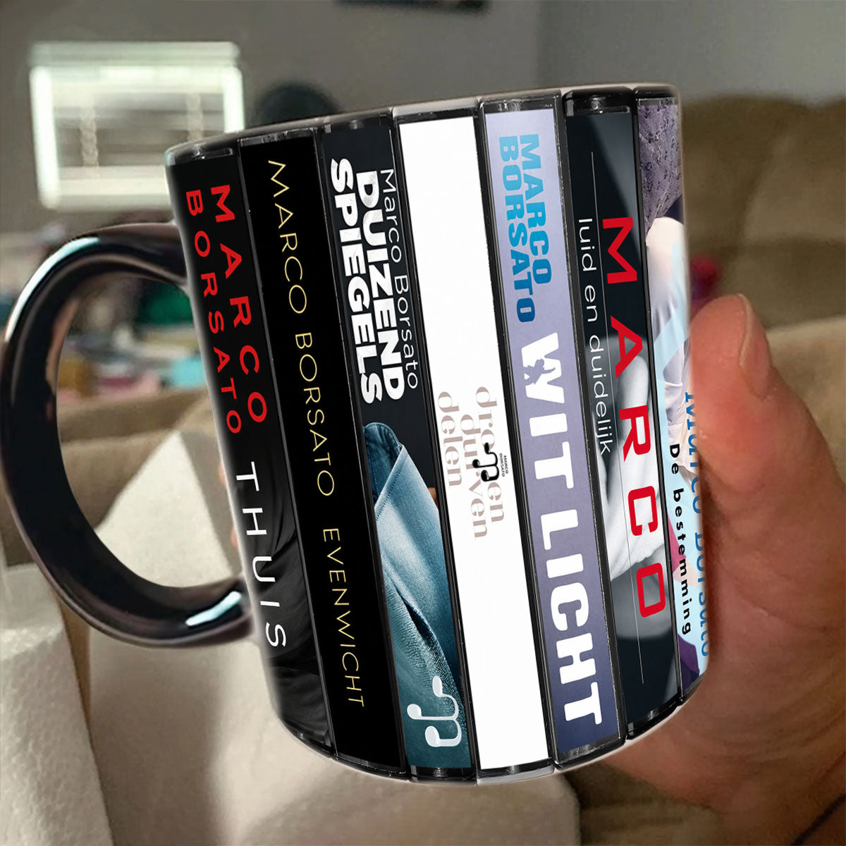 Marco Borsato Albums Cassette Collection Retro Accent Mug