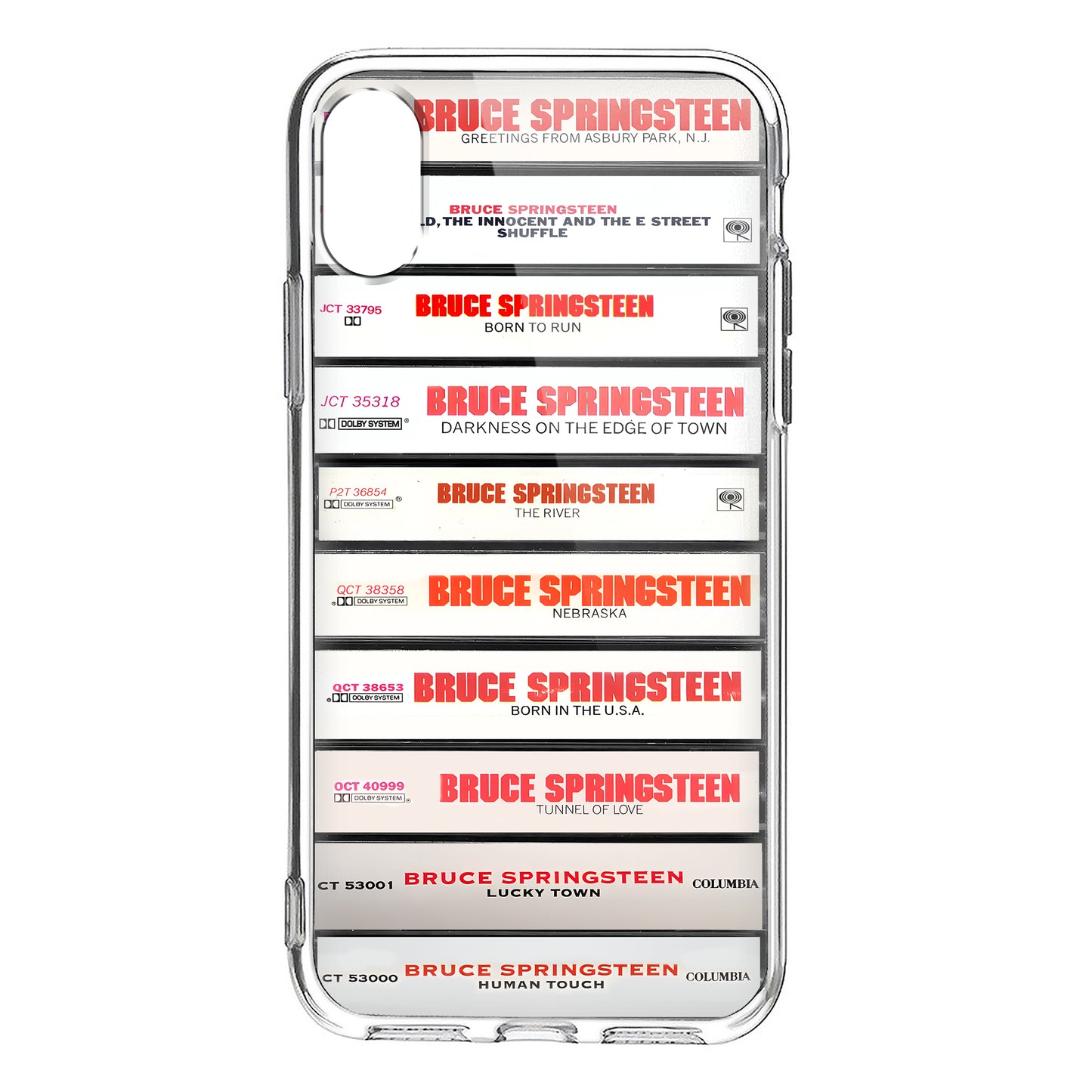 Bruce Springsteen Albums Cassette Collection Retro Phone Case